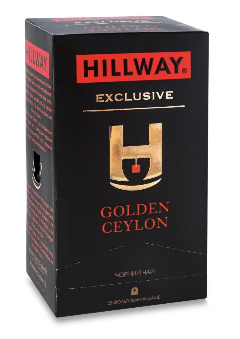 Чай чорний HILLWAY EXCLUSIVE цейлонський Golden Ceylon 25 пакетиків* 2 гр. (Хілвей), фото 1