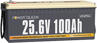 Акумулятор LifePo4 100А·год 25,6V BMS PowerQueen (Німеччина)