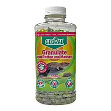 Отрута для знищення щурів та мишей "Global" в пляшці 330г