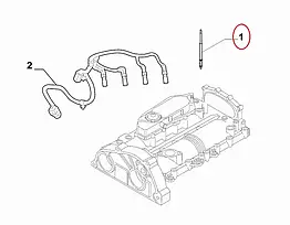 Свічка розжарювання на Iveco Daily E5 (2011-2014) 2.3/3.0hpi, 500351992