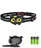 Налобний ліхтарик Police PL-019 COB 3xAAA Black (7_00716), фото 4