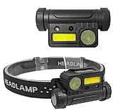 Налобний ліхтарик X-Balog BL-123 XPE+COB (біле та червоне світло) акумуляторний Type-C (7_00717), фото 3