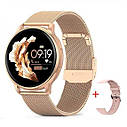 Жіночий розумний наручний годинник Smart Melisia + 2 ремінці (Gold), фото 2