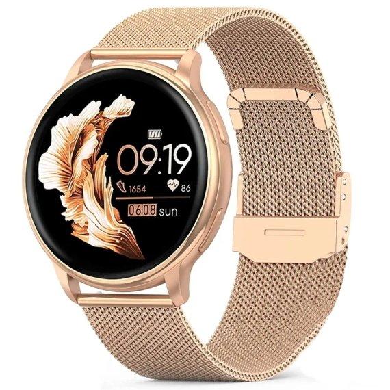 Жіночий розумний наручний годинник Smart Melisia + 2 ремінці (Gold)