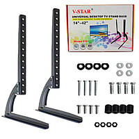 Настільне кріплення для телевізора 14-42", до 25кг, D701 / Універсальна підставка для телевізора та монітора / Кронштейн для ТВ
