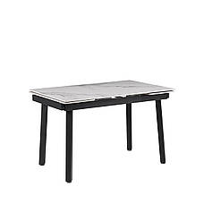 Стіл обідній розкладний керамічний стільниця ASHWOOD DT-2402B white glossy ceramics Evrodim, фото 3