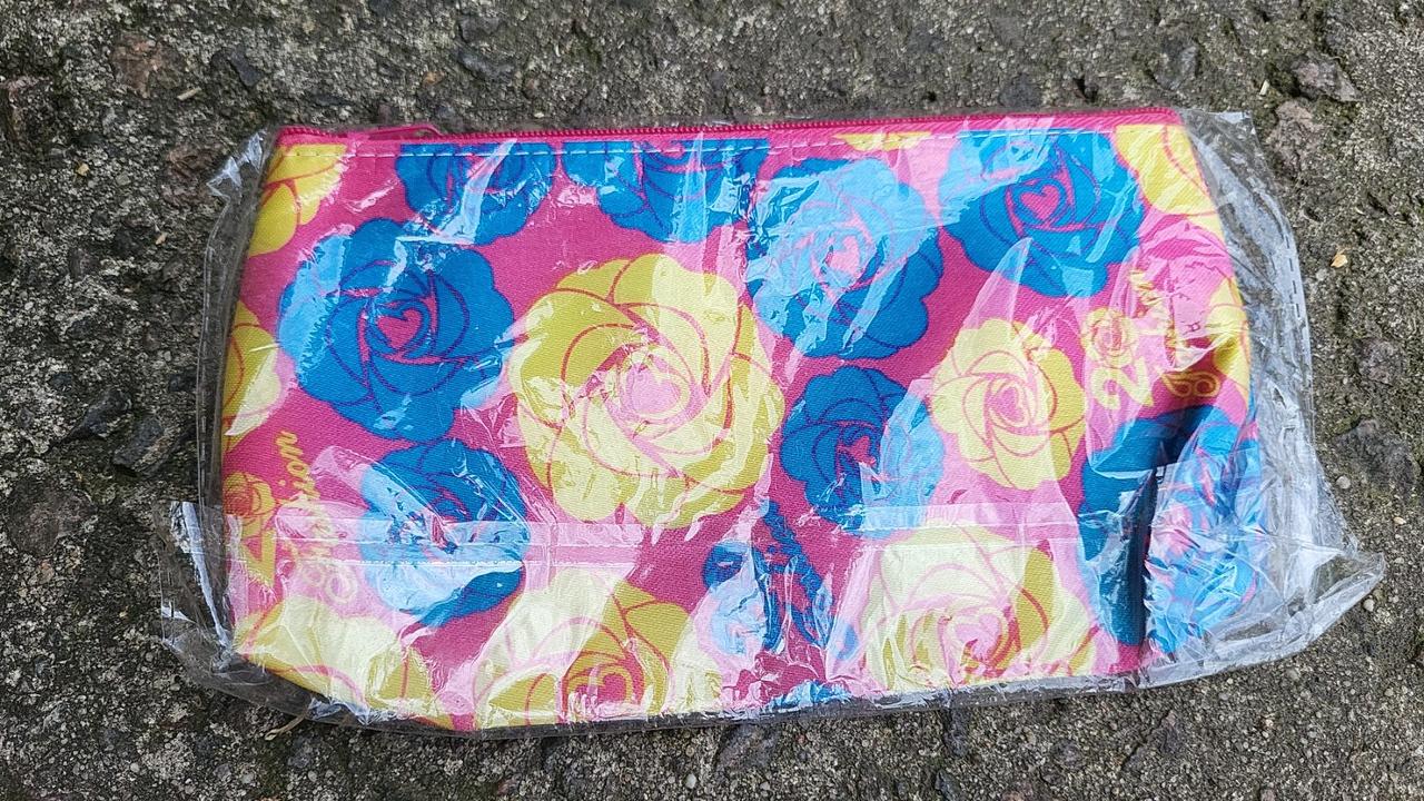 Пенал м'який, косметичка, квіти 20x8x3 см., фото 1