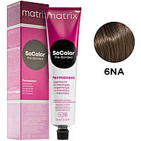 Matrix SoColor Pre-Bonded 6NA стійка крем-фарба, темний блондин натурально-попелятий, 90 мл