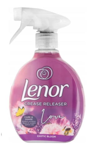 Спрей для розгладження складок на одязі Lenor Crease Releaser Exotic Bloom 500 мл, фото 1