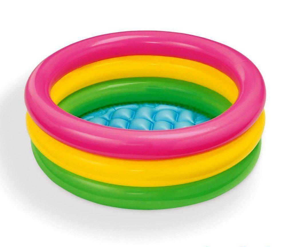 Басейн дитячий надувний Intex Веселка 86x25см Різнобарвний (58924), фото 1