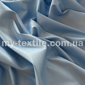 Тканина шкірозамінник на трикотажі стрейч однотонний Блакитний