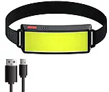 Налобний ліхтарик X-Balog BL-F007 COB акумуляторний USB Black (7_00720), фото 4