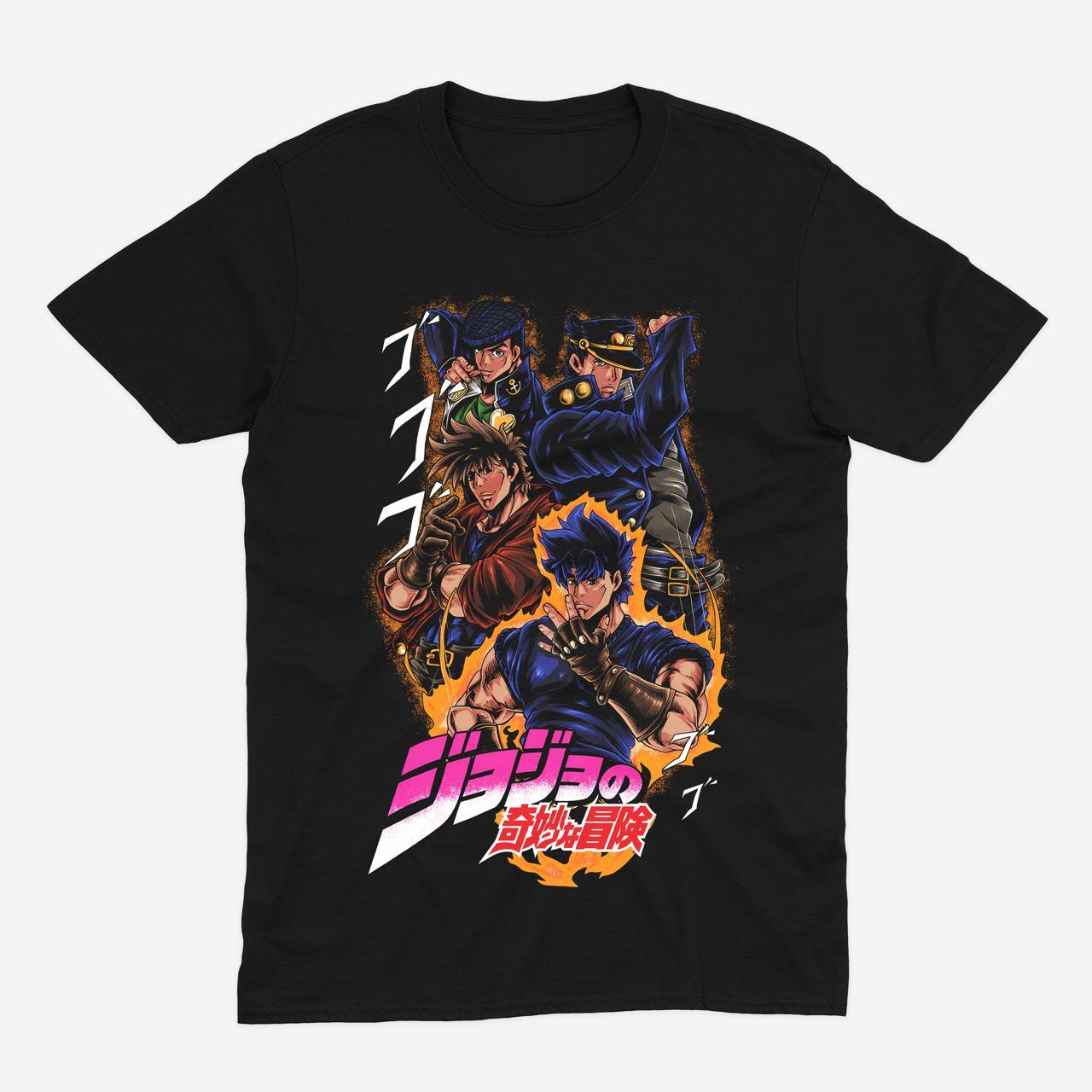 Футболка чорна Morze JoJo's Bizarre Adventure V1
