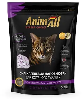Наповнювач Анімалл 5л преміум силікагель Фіолетовий Аметист (4820224501819)