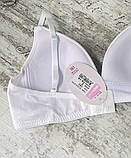 Бавовняні ліфчики для дівчаток без кісточок із регульованими шлейками, фото 2