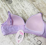 Бавовняні ліфчики для дівчаток без кісточок із регульованими шлейками, фото 2