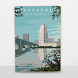 Дерев'яний постер Міннеаполіс А5, фото 6