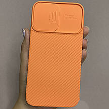 Чохол для Apple iPhone 11 Pro щільний із шторкою для камери чохол на телефон Айфон 11 про помаранчевий H90, фото 5