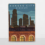 Дерев'яний постер Канзас А5, фото 6