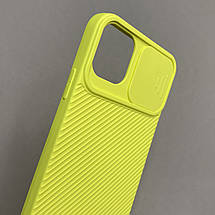 Чохол для Apple iPhone 11 Pro Max щільний зі шторкою для камери чохол на телефон айфон 11 про макс жовтий H90, фото 3