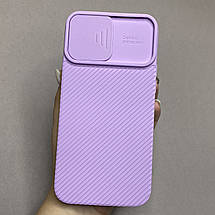 Чохол для iPhone 12 Pro Max щільний із шторкою для камери чохол на телефон айфон 12 про макс бузковий H90, фото 5