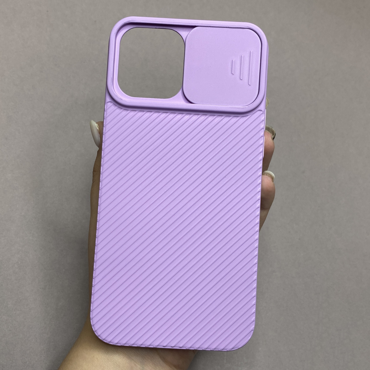 Чохол для iPhone 12 Pro Max щільний із шторкою для камери чохол на телефон айфон 12 про макс бузковий H90