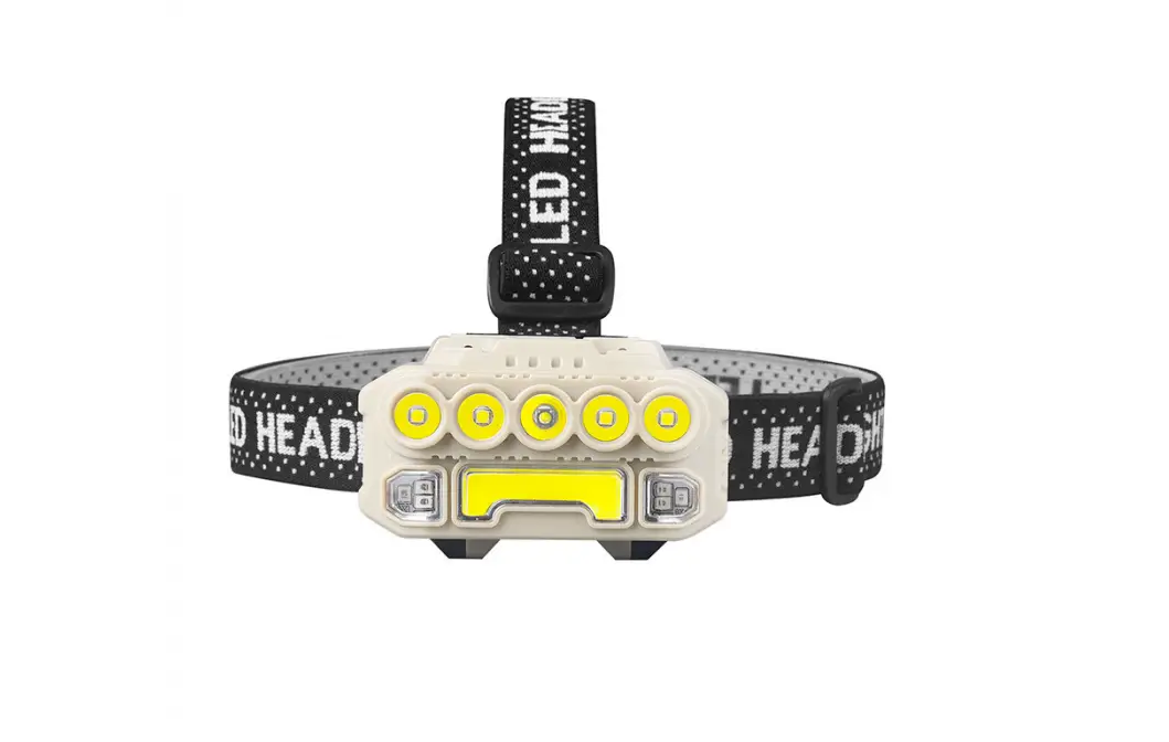 Налобний ліхтарик X-Balog HX-817S COB (білий+синій+червоне світло) акумуляторний 1x18650 Type-C (7_00727), фото 1