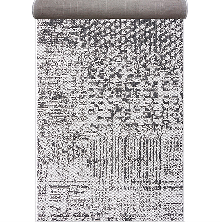 1м Доріжка на гумовій основі безворсова сіра Flex 19197/08, фото 1