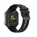 Чоловічий розумний наручний годинник Smart Racer K+ з компасом (Чорний), фото 3