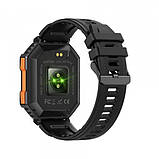 Чоловічий розумний наручний годинник Smart Racer K+ з компасом (Чорний), фото 4