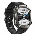 Чоловічий розумний наручний годинник Smart Racer K+ з компасом (Чорний), фото 4
