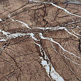 Декоративна ПВХ плита коричневий мармур 600*600*3mm (S) SW-00001622, фото 4