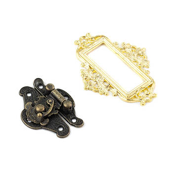 Декоративні рамочки, замки та ручки для шкатулок