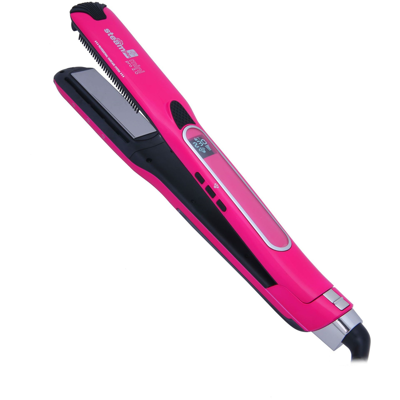 Паровий вирівнювач для волосся Steam Professional Iron Plus Mini 2.0 Pink (YW-016-PN), фото 1