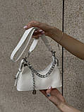 Жіноча біла сумка 2121 крос-боді, фото 3