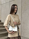 Жіноча біла сумка 2121 крос-боді, фото 7