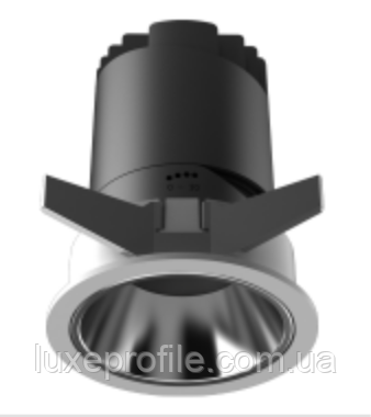 Точковий врізний LED світильник Ø60мм TWS05 (чор) 6W