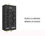 Диплексор WiFi сигналів WLAN 2,48ГГц - 5,85ГГц WIMAX, SMA female, 20Вт, чорний, фото 3