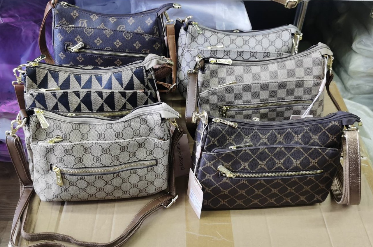 Сумочка жіноча крос-боді на блискавці з кишенею зі штучної шкіри Liza, фото 1