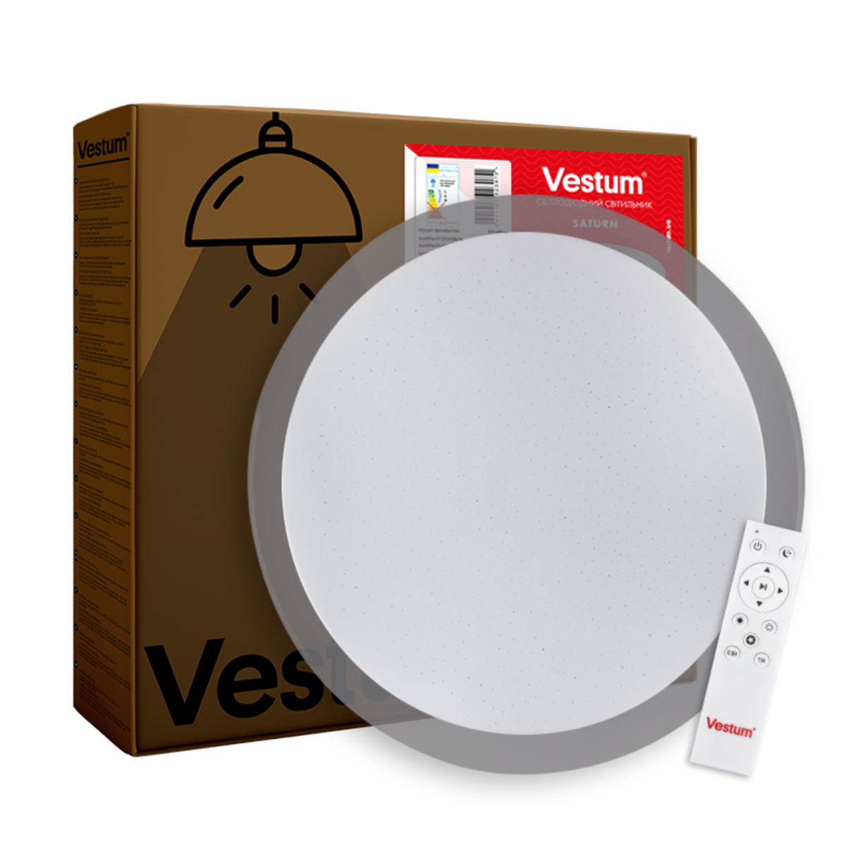 LED світильник SMART Vestum SATURN 80W 7500Lm 3000-6500K с д/у VS-91016