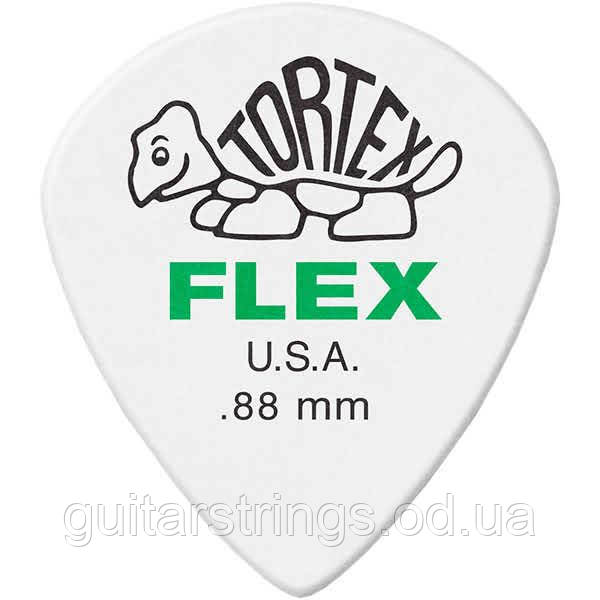 Медіатор Dunlop 468R.88 Tortex Flex Jazz III 0.88 mm, фото 1