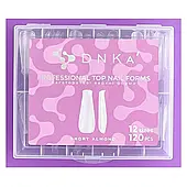 Верхні форми для нарощування Короткий Мигдаль DNKa Top Nail Forms Short Almond 120 шт