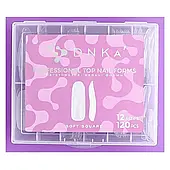 Верхні форми для нарощування Мягкий Квадрат DNKa Top Nail Forms Soft Square 120 шт