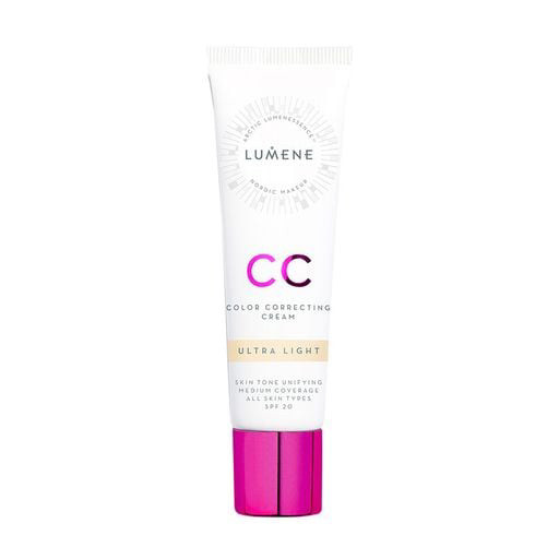 CC-крем для вишуканого Lumene CC Color Correcting Cream SPF 20, Ultra Light, 30 мл