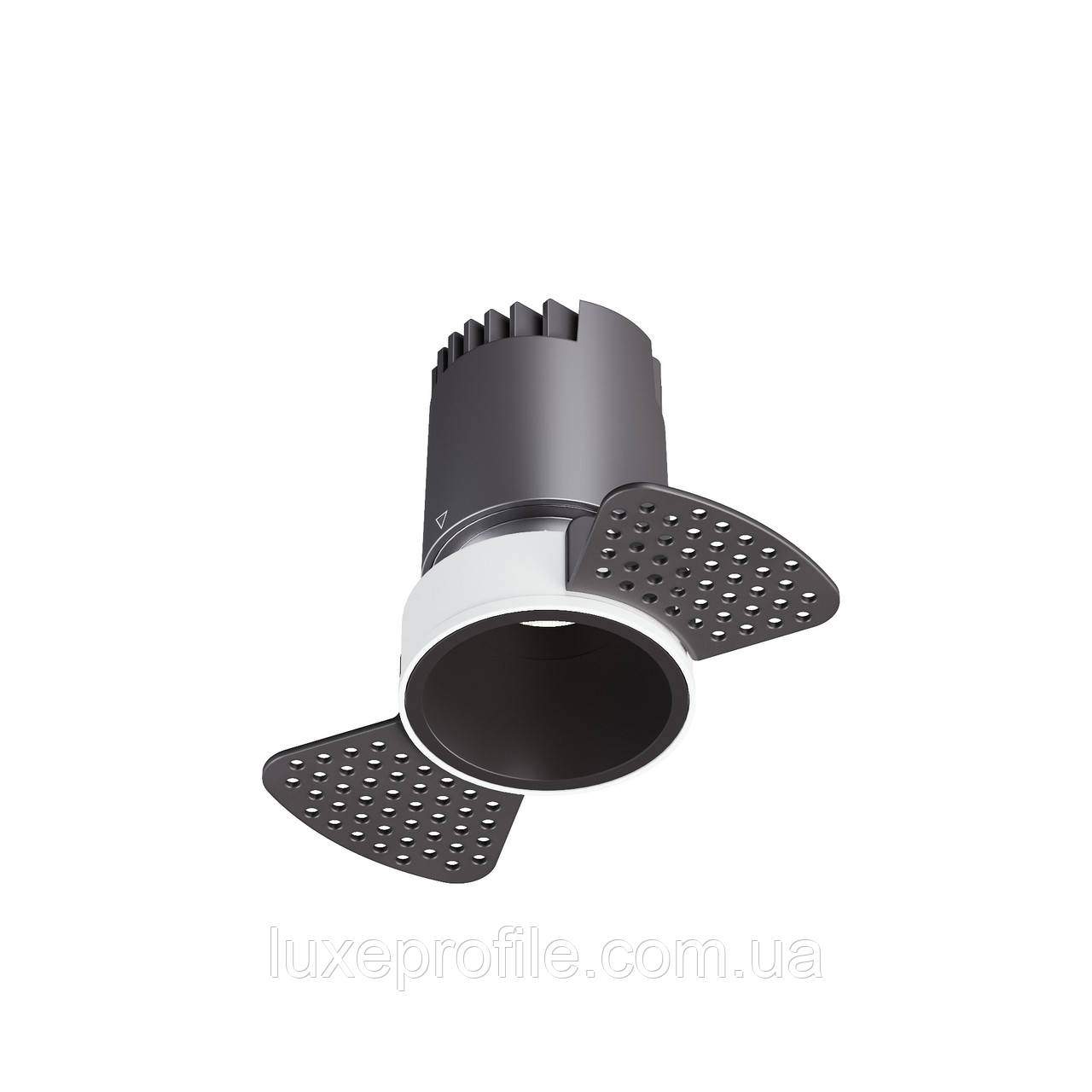 Точковий врізний LED світильник Ø107мм TWS06 (чор) 6W 3000K