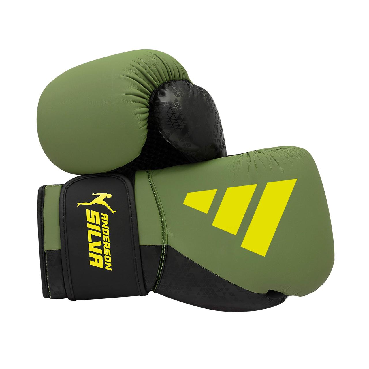 Боксерські рукавички Adidas x Anderson Silva (ADIAS50TG) Green/Black/Yellow 10, фото 1