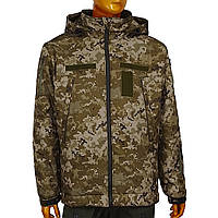 Куртка ЗСУ зимова піксель (зелений) softshell slimtex 52-54