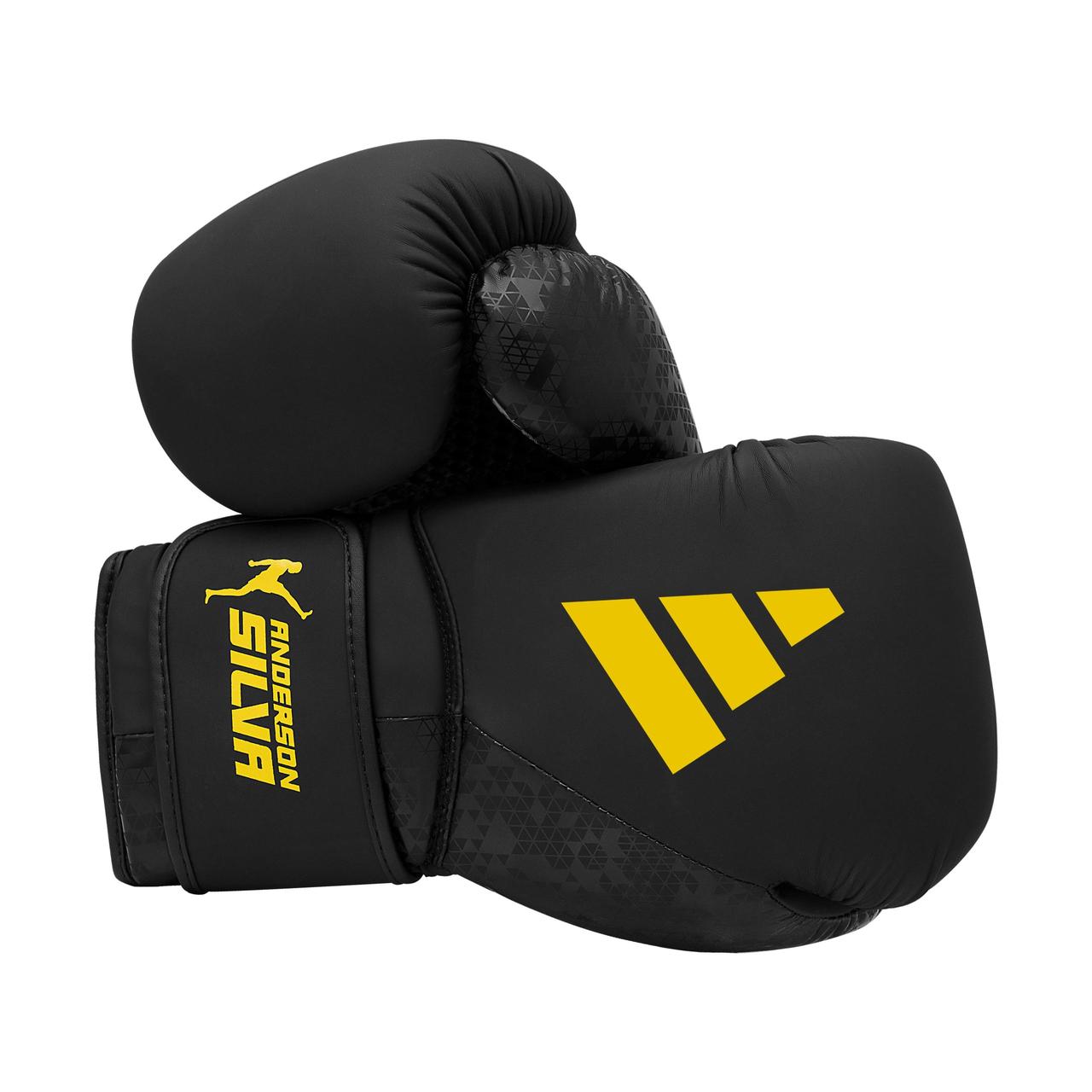 Боксерські рукавички Adidas x Anderson Silva (ADIAS50TG) Black/Yellow 10, фото 1