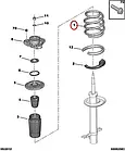 Пружина передня амортизатора 345 мм Fiat Ducato 250, Peugeot Boxer 3, Citroen Jumper 3 (2006-2014), 50706848, фото 4