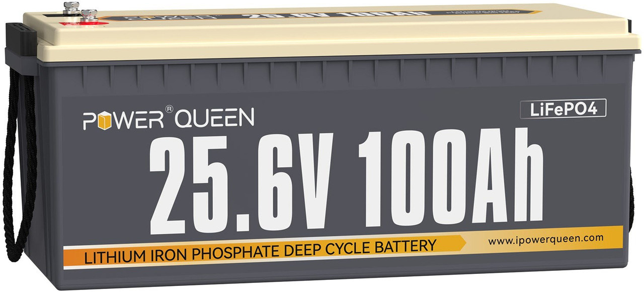 Акумулятор LifePo4 100А·год 25,6V BMS PowerQueen (Німеччина), фото 1